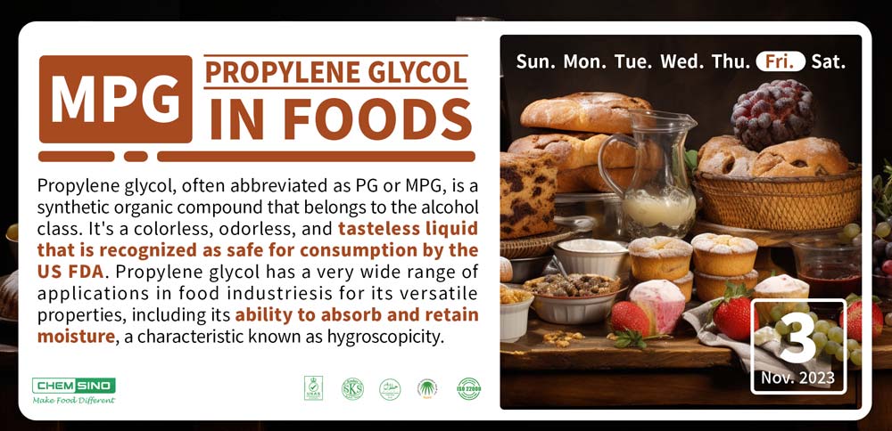 monopropylene glycol in food